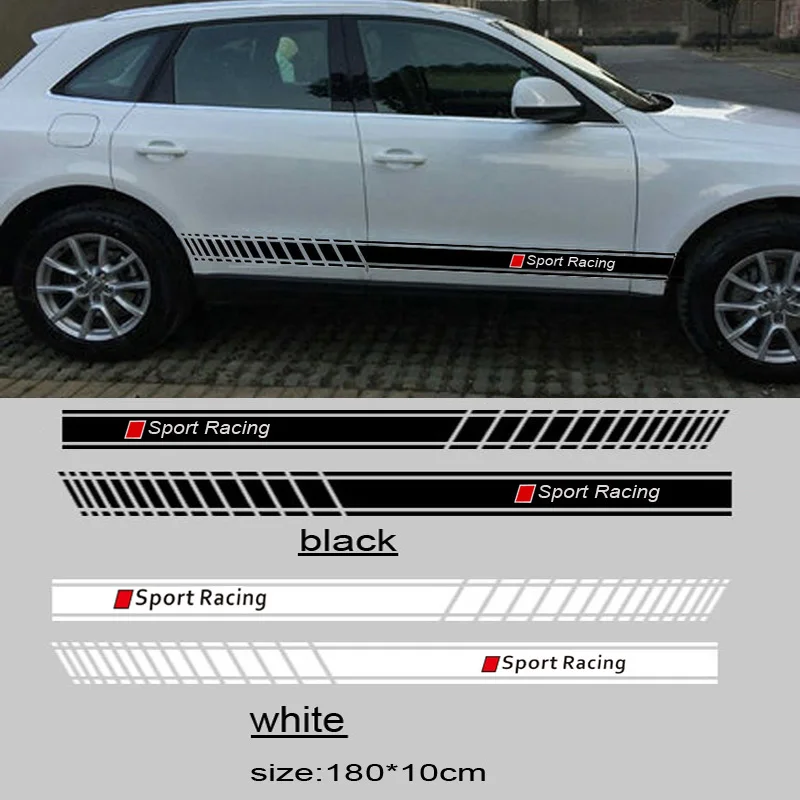 Наклейки на боковые кузова автомобиля наклейки для Audi sline A3 A4 A5 A6 A7 A8 TT Q3 Q5 Q7 A1 B5 B6 B7