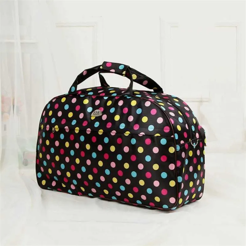 Big Capacity Women Travel Bags Men Luggage Travel Duffel Bags Nylon Waterproof Daily Travel Handbag Female Flower Print HandBag
