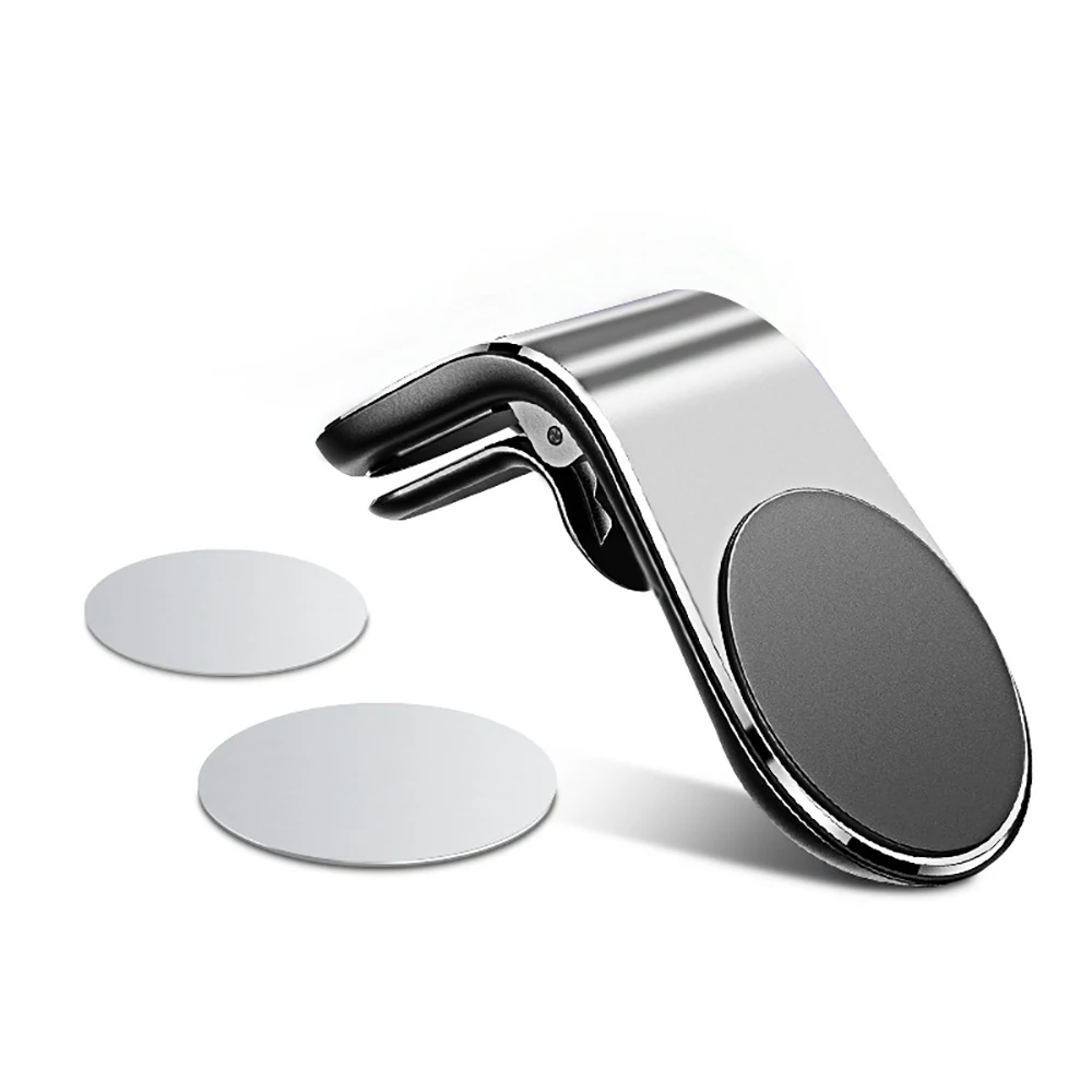 Металлический магнитный автомобильный держатель для телефона мини с креплением