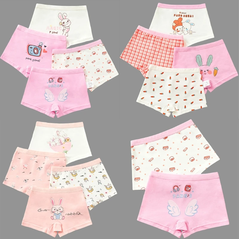 

Baby Girls Soft Cotton Panties Cartoon Printing Boxer Briefs Underwear Underpants for Kids Children Toddlers Infants Shorts Gift