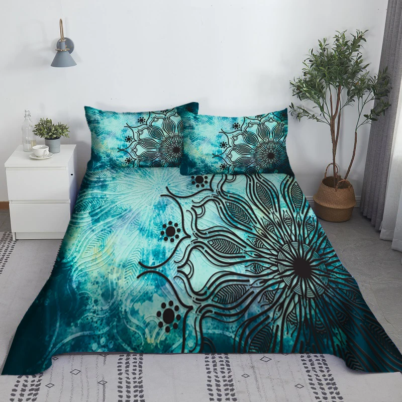 

Beautiful Flowers Bed Sheet Set Bed Sheets And Pillowcases 3d Bedding Digital Printing Flat Sheet King Size Bedding Set