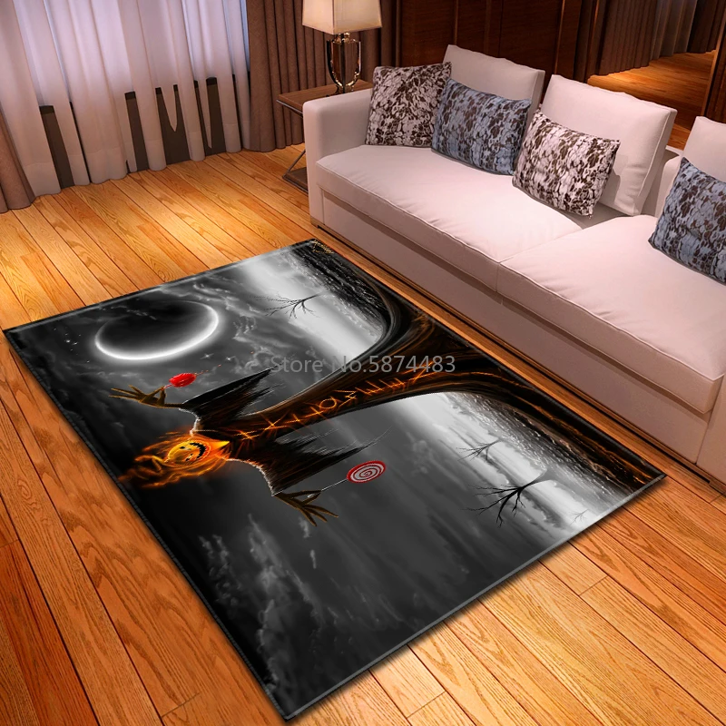 Коврик для гостиной на Хэллоуин нескользящий коврик украшение напольные коврики