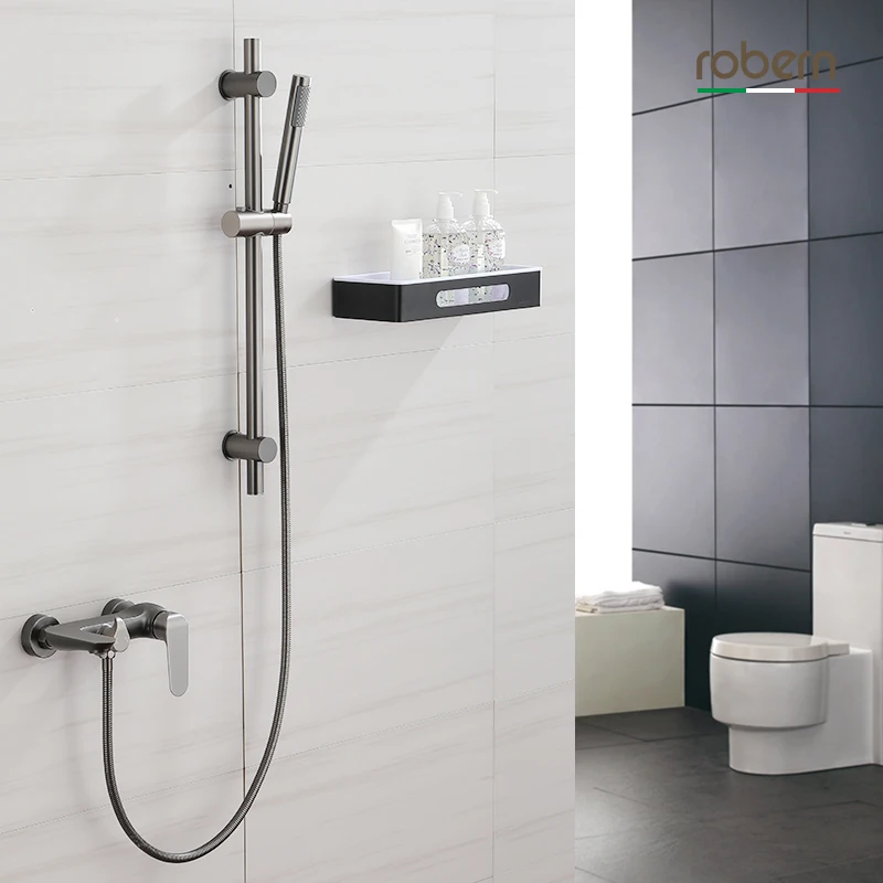 Смеситель для ванны настенный кран с одной ручкой тройной горячей и холодной