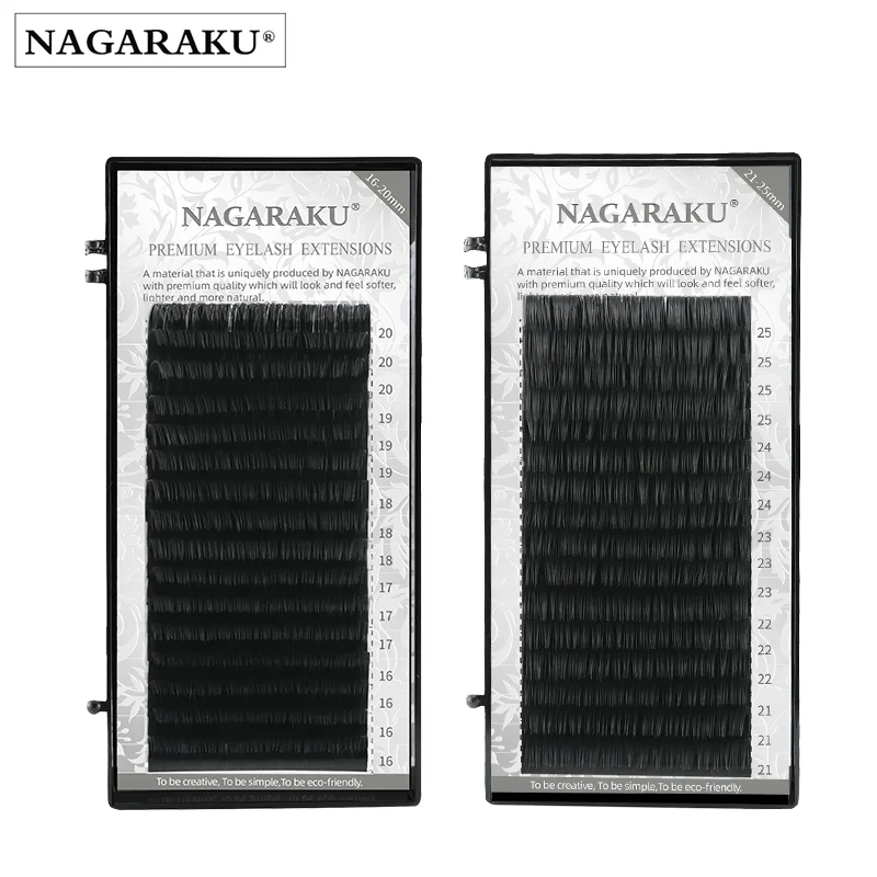 NAGARAKU высококачественные 16 рядов/лоток 7 15 мм смешанные отдельные ресницы из