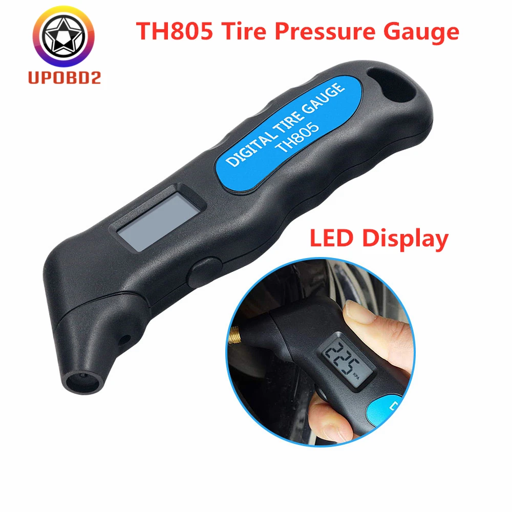 Цифровой TH805 шиномонтажный Давление манометр барометр Тестер ЖК дисплей Дисплей
