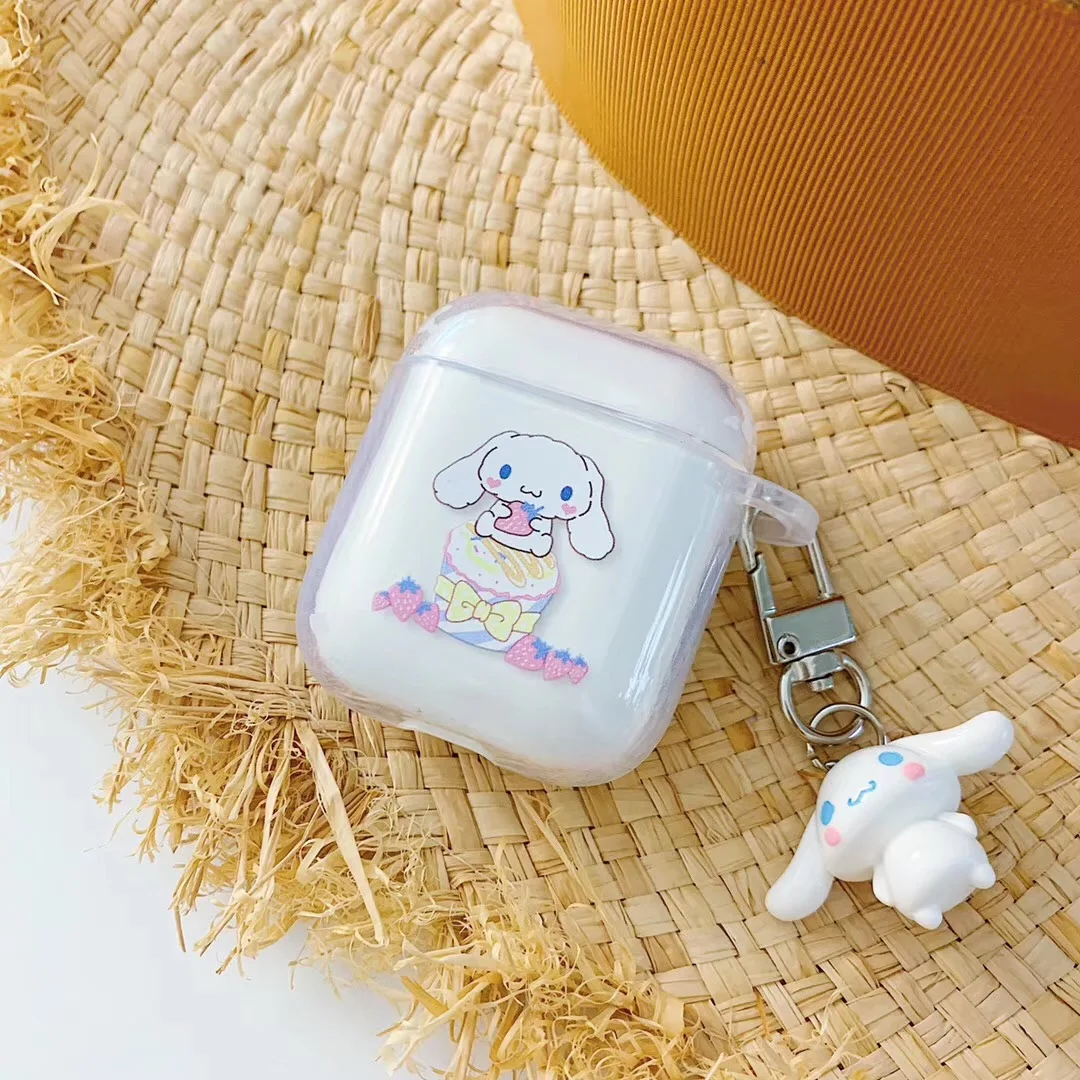 Мягкий силиконовый беспроводной чехол для наушников My Melody Cinnamonroll с Bluetooth Apple AirPods