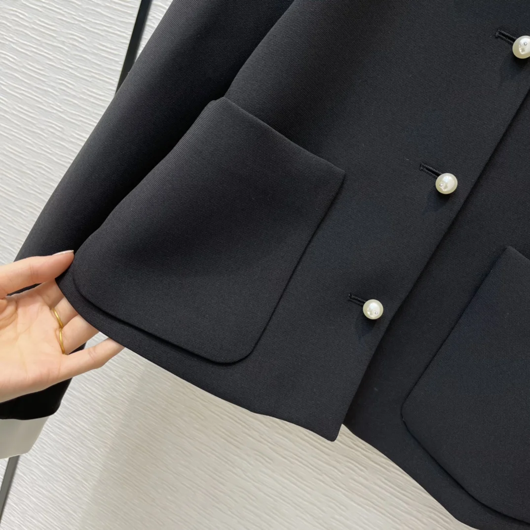 New Ladies Fashion 2021 Suit Doll Collar Short Jacket + Skirt 2 Piece Set 0106