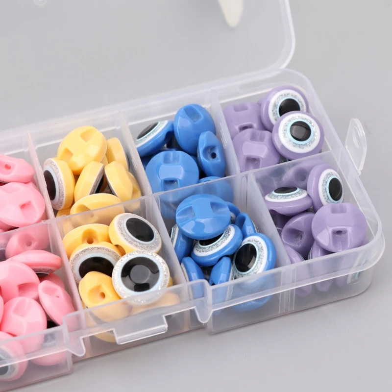 

100Pcs/Box 12.5mm DIY Round Self-adhesive Wiggly Googly Eyes For Doll Toy Crafts
