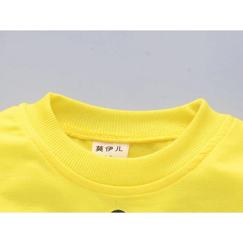 Однотонные костюмы с принтом алфавита весенний спортивный костюм для маленьких