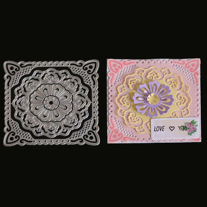 Многослойная фоновая рамка металлические штампы вырезанные декоративная форма