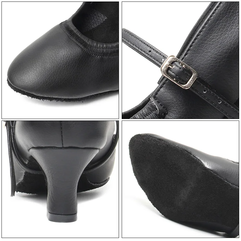 Hipposeus Latin Modern Salsa Tango Dance Shoes Soft Sole Sandal Ballroom Party Dancing ShoesWomen Dance-Shoes Girls High Heels
