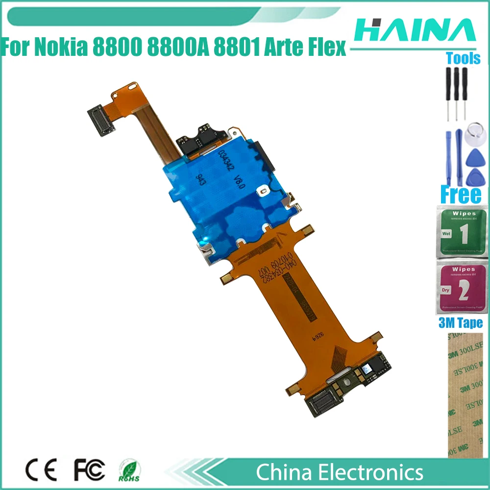 Новая гибкая панель клавиатуры Lcd основной гибкий кабель для Nokia 8800 8800A 8801 Arte с