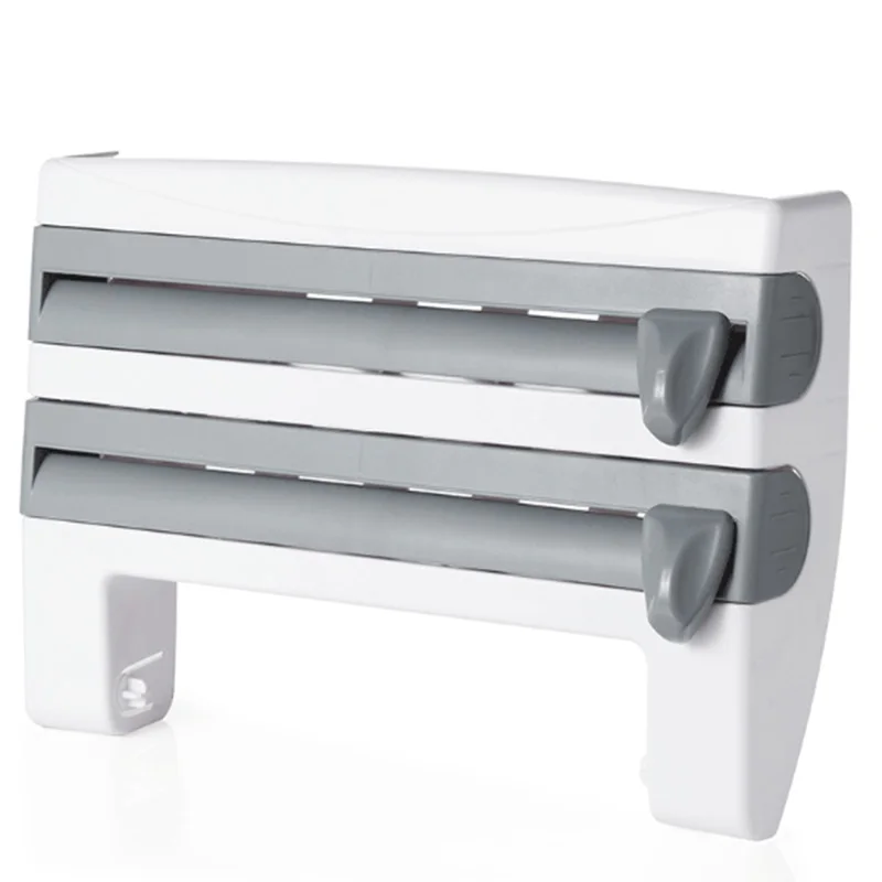 

Кухонная бутылка для соуса, блестящая пленка, резак для фольги, стеллаж для домашнего кухонного инструмента, серый