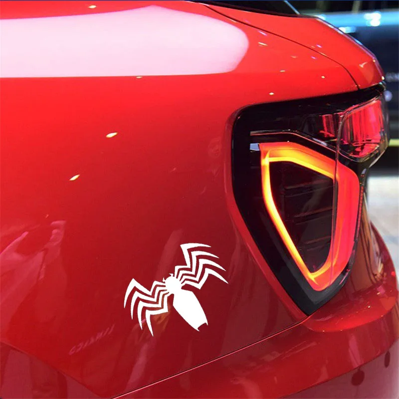 

11x15CM Spider Vinyl Decal Car Sticker Venom Black/Silver