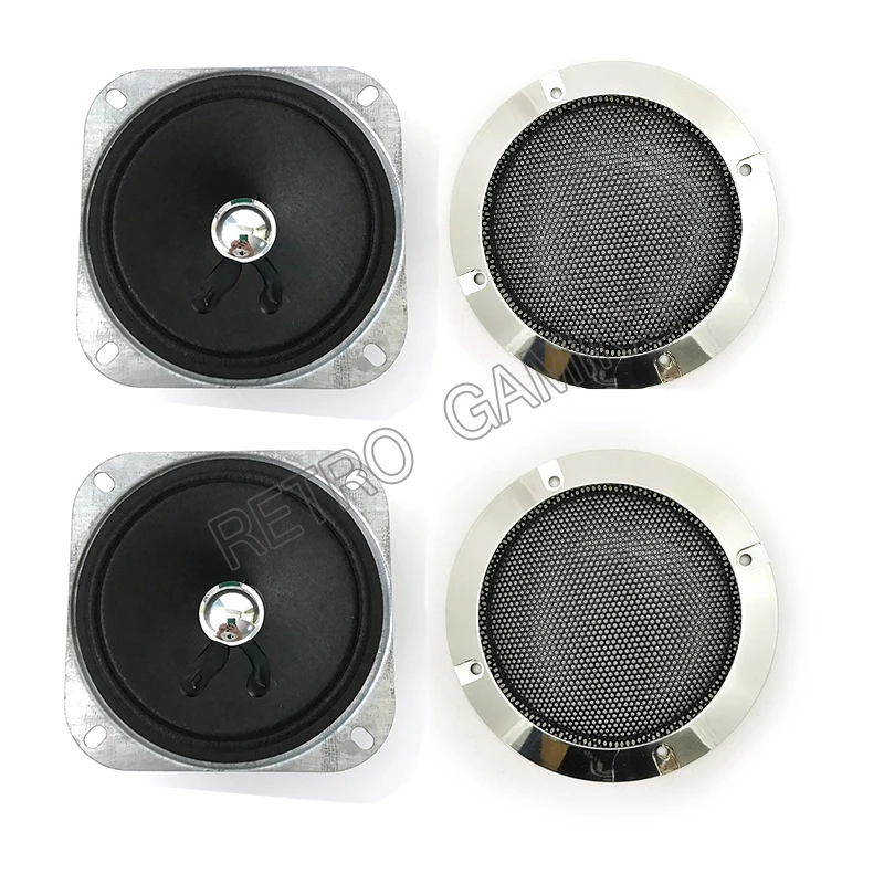 

10 шт./лот квадратный 4 дюйма 8ohm 5 Вт динамик Громкоговоритель для аркадной игровой машины аксессуар