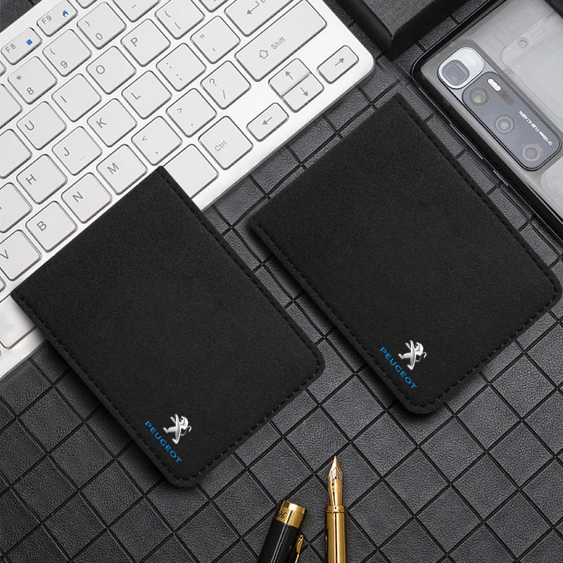 

Pu Leather Credit Card Holder Slim Blocking Driver License Protection Sets for Peugeot 206 307 308 3008 207 208 407 508 2008 Etc