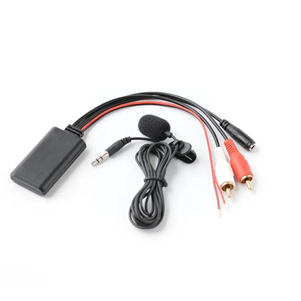 

Bluetooth-compatible A2DP Music Streaming 12V To Car In Adapter Aux Radio Head 3.5mm RCA Male 2RCA Stereo U0O2