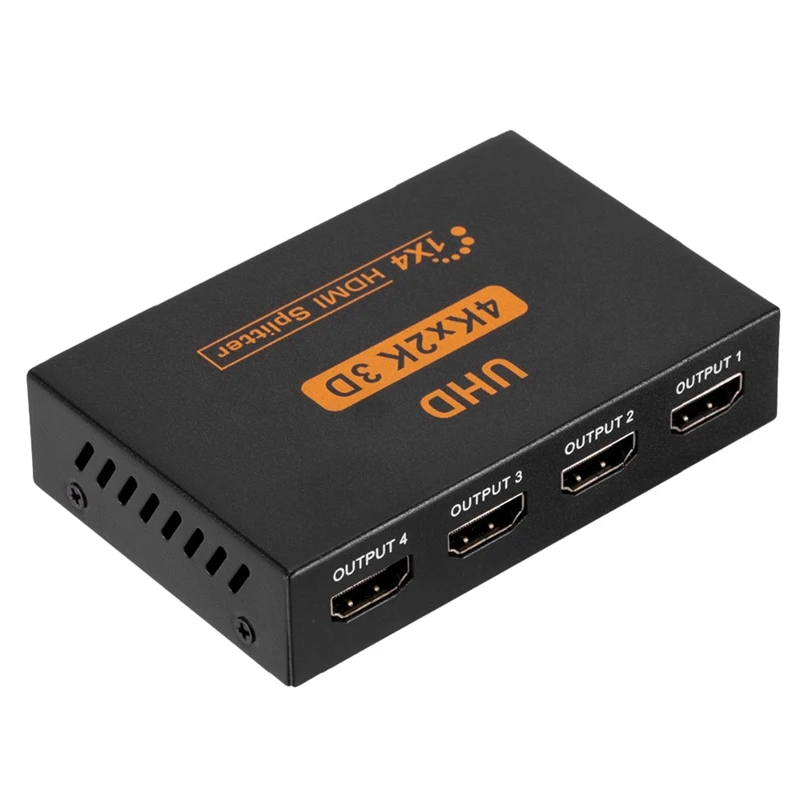 Разветвитель Ultra HD 4K 4 порта HDMI 1X4 ретранслятор усилитель 1080P 3D концентратор 1 в