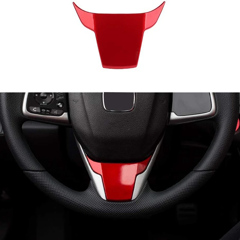 Чехол рулевого колеса автомобиля для 10 Gen Honda Civic 2020 2019 2018 2017 2016 Red|Рулевые и ступицы