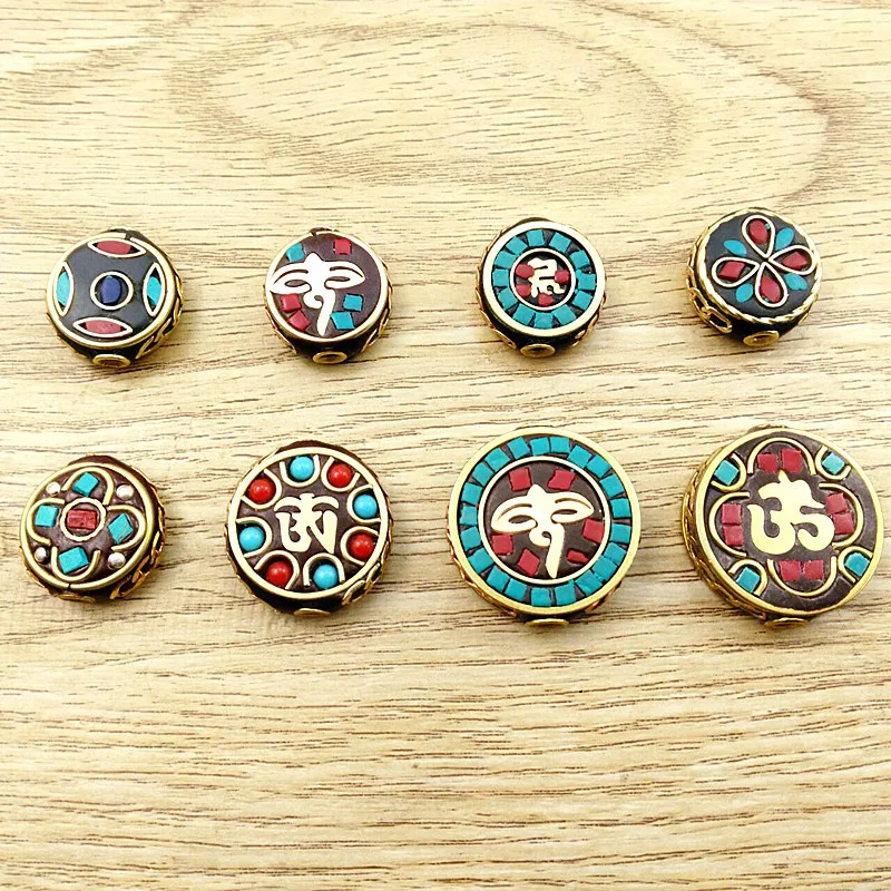 

2021 New Nepal Chinese Knot Back Cloud Handmade Ethnic Style Retro Prayer Beads DIY Wenwan Keychain Birthday Gift