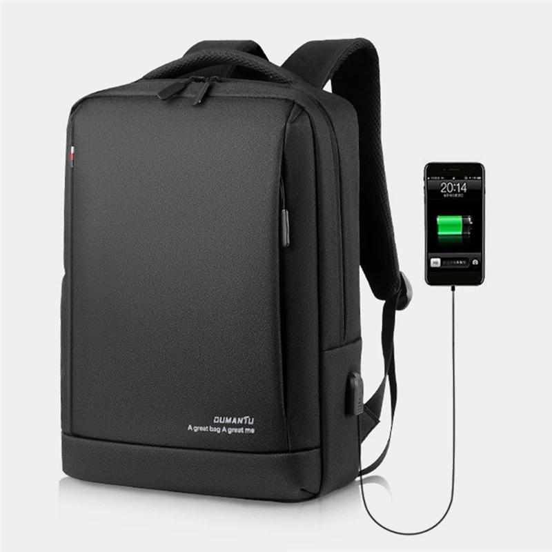 

Рюкзак мужской для ноутбука, Модный деловой ранец, вместительная Водонепроницаемая школьная сумка для мальчиков