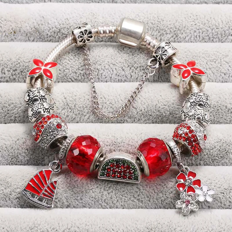 

Браслеты BAOPON со стразами, бриллианты, подходят для оригинальных браслетов с бусинами, браслеты для женщин, ювелирные изделия для пар, рождес...