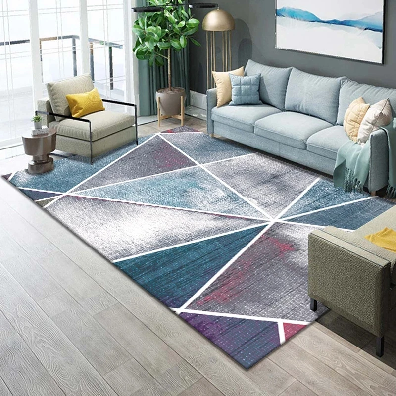 

2021 NEW Carpet Non-slip Floot Washable Bedroom Large Area Rug Modern Printing Floor Mat Carpet Parlor Modern Lounge Rug