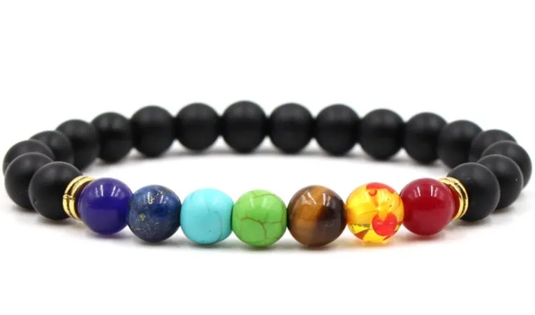 8 мм rg34 разноцветный Радужный эластичный камень из натуральной лавы бусины агат