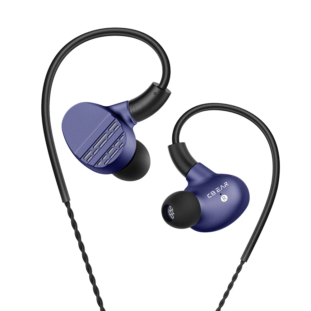 KB EAR HI7 наушники DJ in ear monitor 6BA+ 1DD гибридная гарнитура с разъемом MMCX Hifi earplug