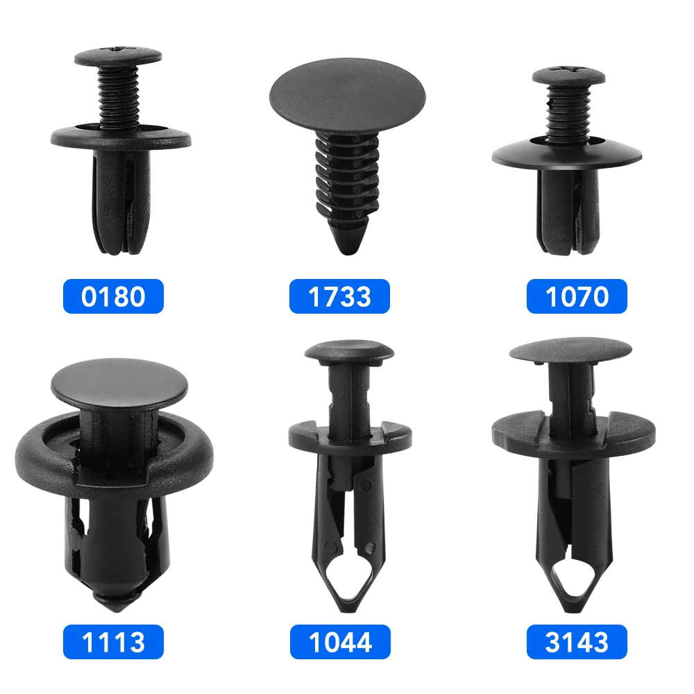 6 Size 190Pcs Auto Fastener Clips for Toyota Hilux Fortuner Land Cruiser Camry 2016 2017 2018 2019 | & Clip