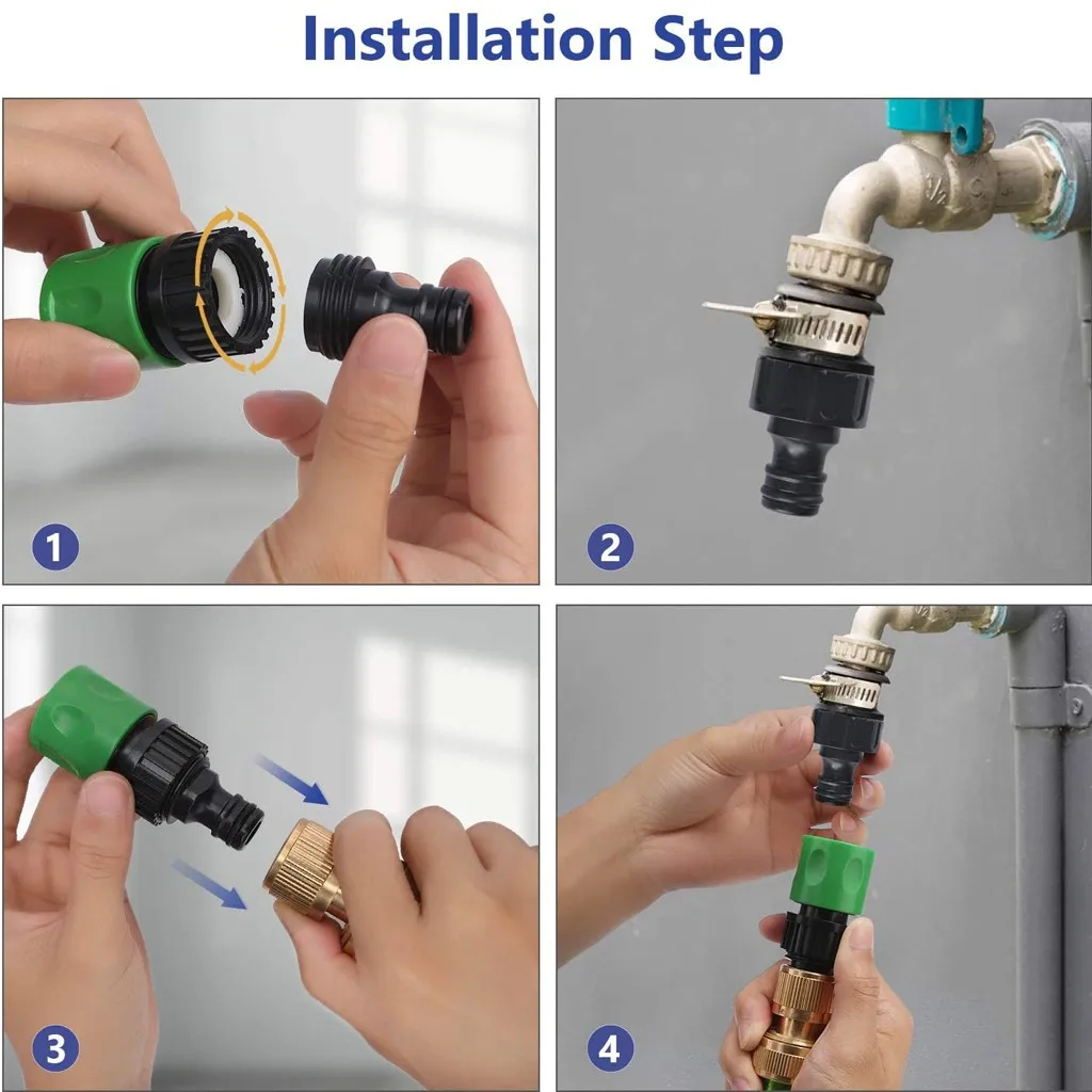 Садовый шланг быстроразъемные Пластиковые Соединительные соединители водяного