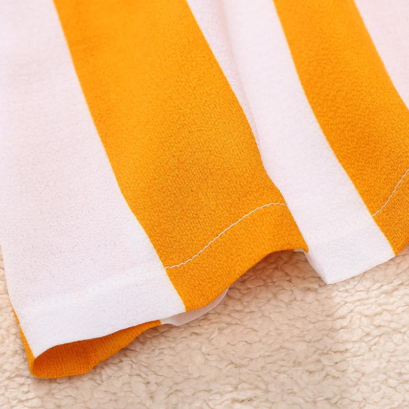 Новинка 2019 года модное одинаковое платье в полоску желтого цвета для всей семьи