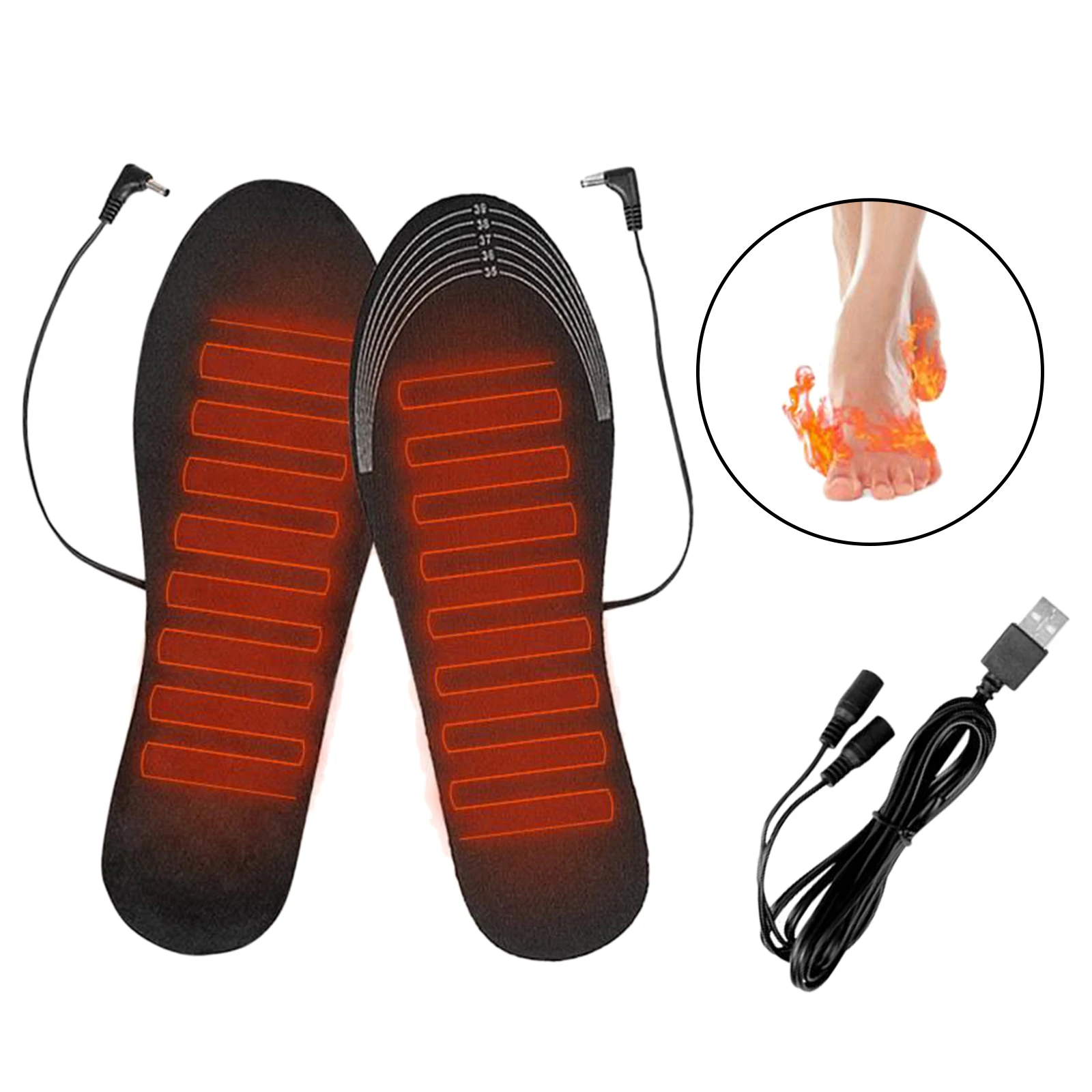 

Стельки с подогревом USB, зимние теплые стельки для мужчин и женщин, обувь для обуви, стельки с подогревом S/L, теплые термостельки