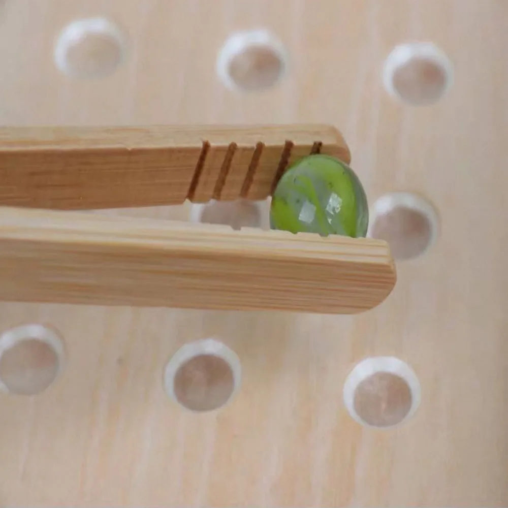 

2PCS 18cm Bamboo Clip Tongs Anti Heat Wood Food Clamp Vegetable Fruit Bread Tea Set Pastry Clamp Kitchen Cooking Accessories