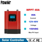 MPPT Контроллер заряда солнечной батареи 40A для 12 в 24 в 36 в 48 в AGM свинцово-кислотная литиевая гелевая батарея Regulador Солнечная MPPT LCD Esmart3