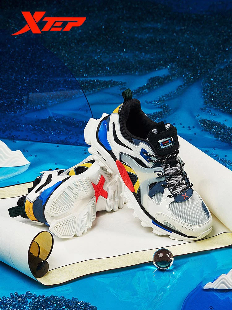 

Xtep [Chinoiserie] Xtep Men Casual Sports Shoes Spring And Summer New Men Walk Shoes Old Dady Clunky Sneakers 880219320018