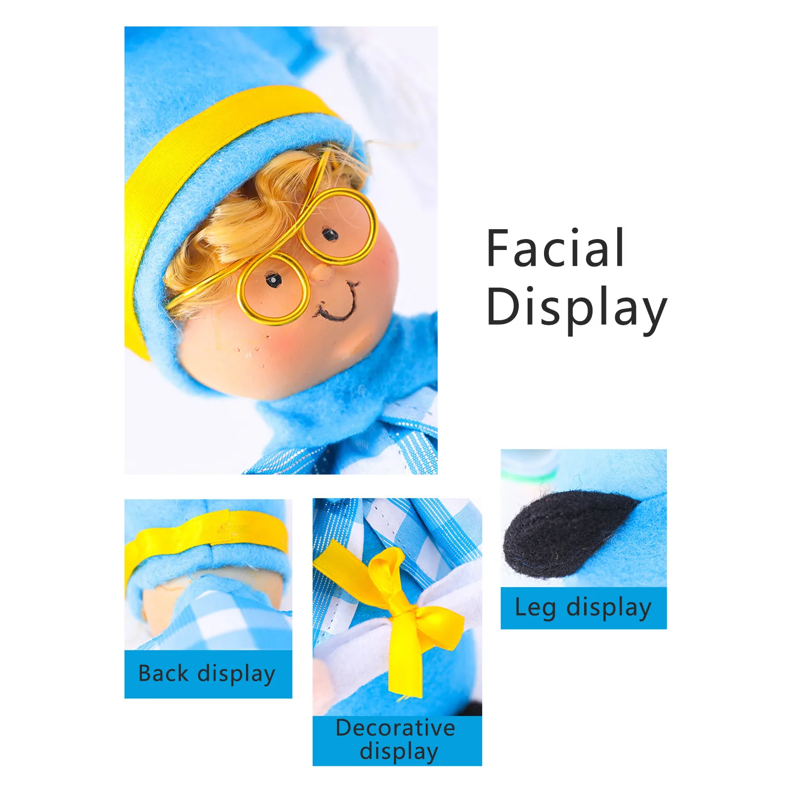 

2021 Blue Graduation Bachelor Faceless Doll Doll Ornaments Commemorate Friendship Kawaii Accessories Room Decor Home Decoration