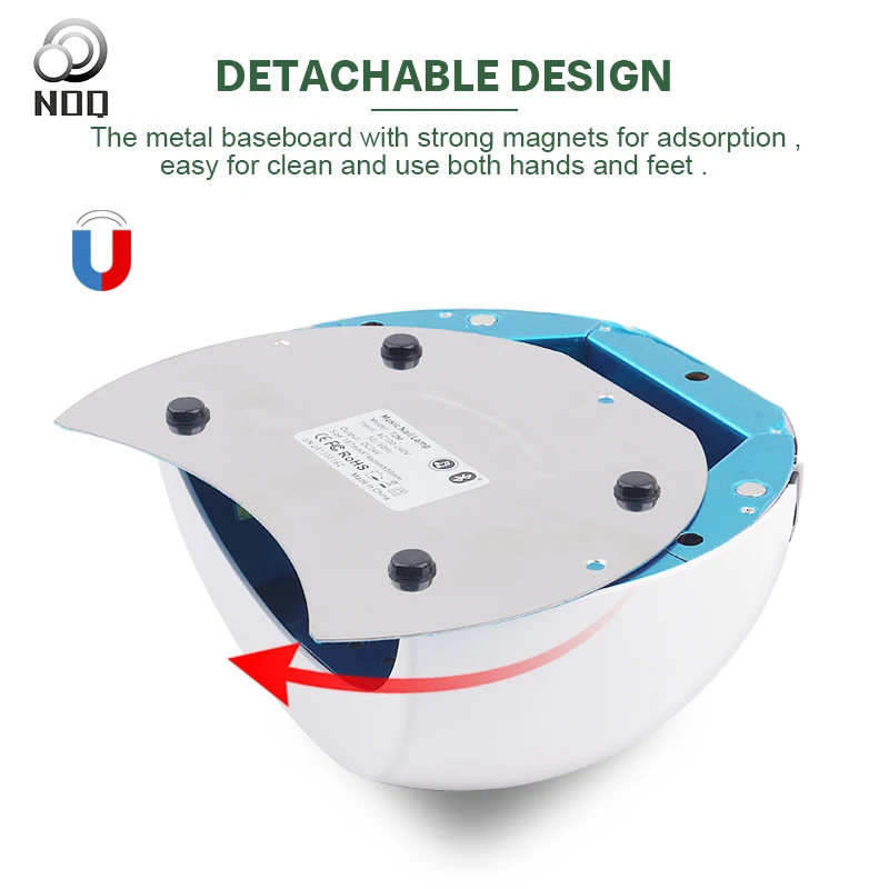 

NOQ 36W Nail Dryer Purifying Air 21 pcs Leds UV LED Nail Lamp Machine 2 Fans Drying Gel Polish 4 Timing Nail Art Manicure Tools