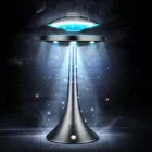 Магнитная левитационная летающая тарелка, колонка s UFO светодиодный светодиодная подсветка, 3D объемный звук, двойной пассивный бас, перезаряжаемый динамик Bluetooth 4,0