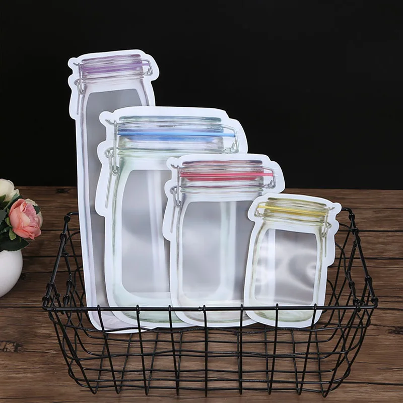 Многоразовые мешки для хранения кухонная банка еды орехов конфет печенья