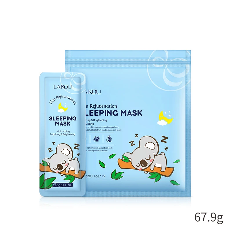 

LAIKOU Sakura Snail Seaweed Moisturizing Sleeping Mask Cream Portable Face Mask Anti Wrinkle Hydrating Nourishing Skin Care 15pc