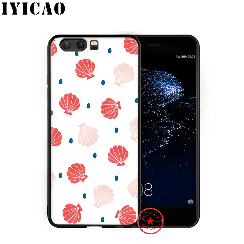 IYICAO летом пляж ракушки мягкий чехол для huawei P30 P20 P10 P9 P8 2017 2016 2015 P Smart Z Plus 2019 mate 20 10 Lite
