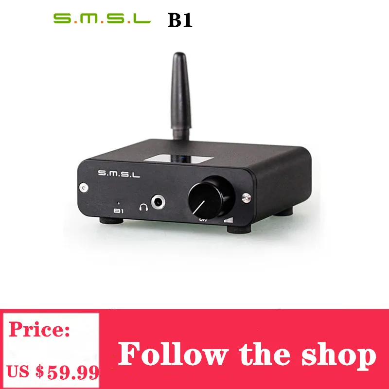 Цифровой аудио декодер SMSL B1 bluetooth-приемник NFC оптический коаксиальный DAC |