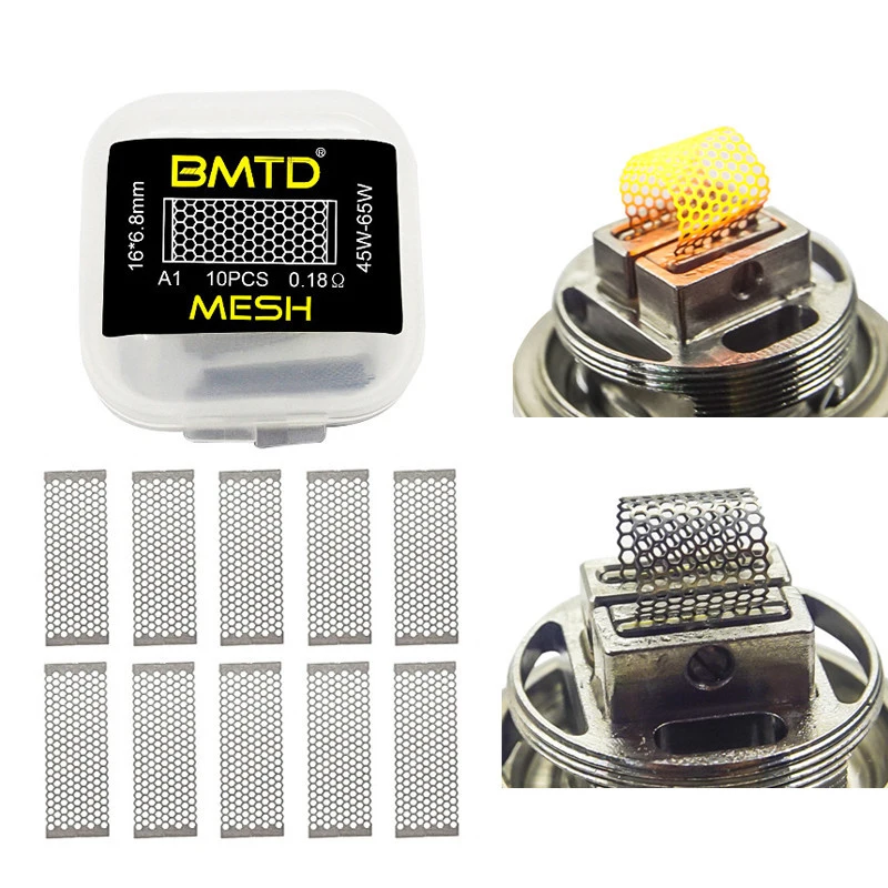 10 шт./кор. Kylin M Mesh предварительно оборудованная катушка катушки KA1 SS316 NI80 Style Coil Wire