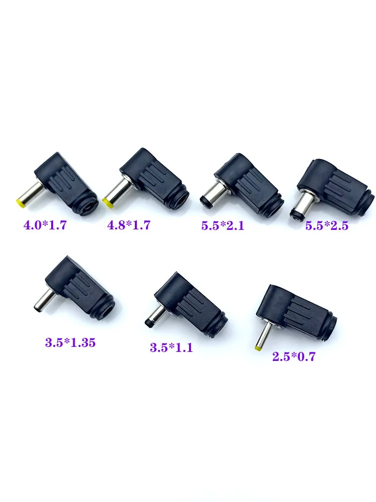 10 шт. 5 5x2 1 4 8x1 7 0x1 3 5x1 35 2 5x0 мм Мужской DC разъем питания угол 90 180 градусов l-образные