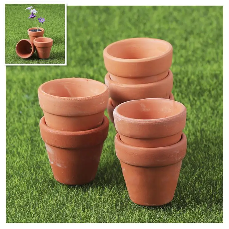 10/12/20Pcs Small Terracotta Pot Red Ceramic Flower Clay Pottery Planter Cactus Pots Nursery Great | Дом и сад