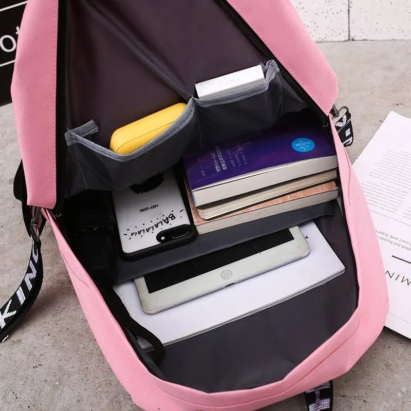 

2021 Simple Canvas Backpack Solid Color School Shoulder Bag for Teenage Boys Girl Student Large Capacity Travel Mochila Bagpack