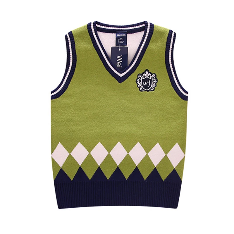 Жилет для маленьких мальчиков кардиган вязаный свитер сезон весна осень Детский