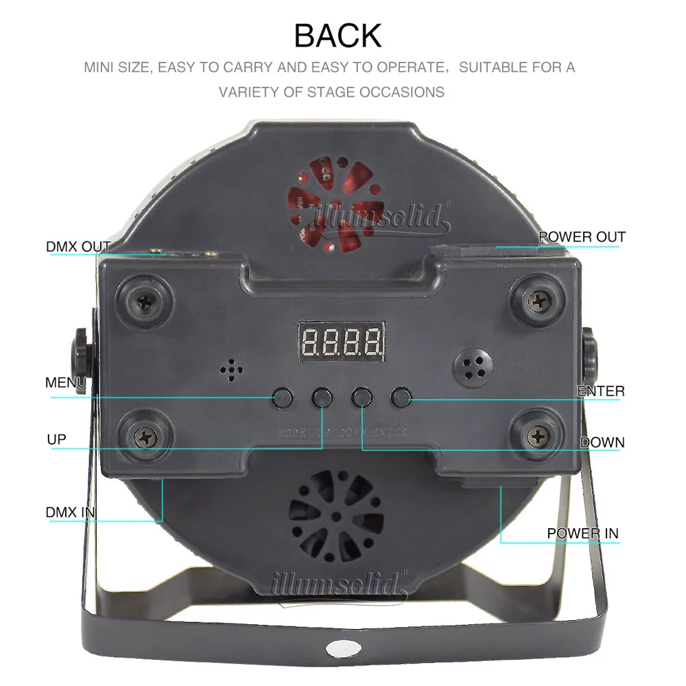 Светодиодный прожектор для Dj сцены из твердого алюминия 12x12 Вт RGBW|Эффект