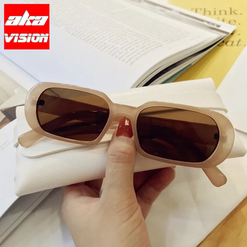 

AKA VISION 2021 Oval Sunglasses Women Retro Women Glasses Luxury Eyeglasses For Women/Men Brand Designer Oculos De Sol Feminino